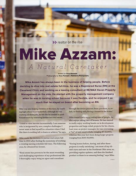 Cleveland Real Producers | Michael Azzam, Realtor on the Rise | The Azzam Group at RE/MAX Haven Realty